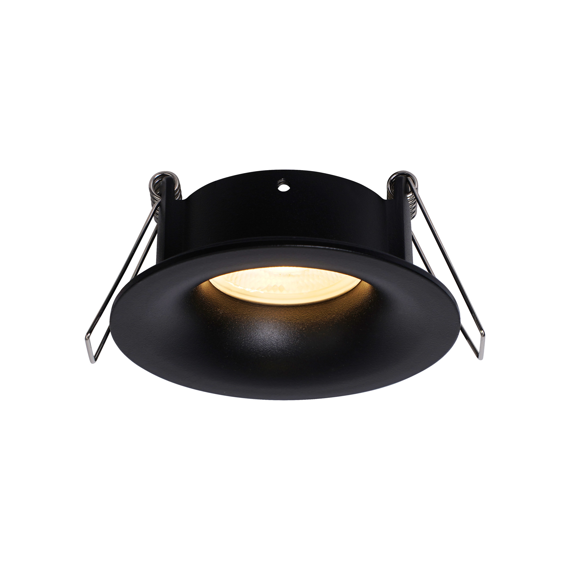 M8655  Tavira 8.5cm Recessed Spotlight Round GU10 IP54 Black